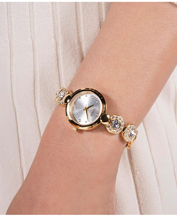 GUESS Women's Analog Gold Tone Stainless Steel Watch, 26 mm
