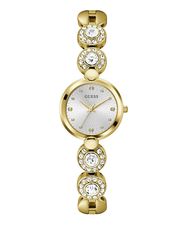 GUESS Women's Analog Gold Tone Stainless Steel Watch, 26 mm