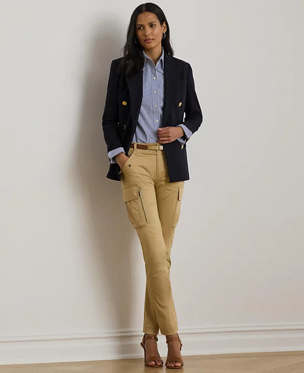 Lauren Ralph Lauren Women's Cotton Sateen Cargo Pant