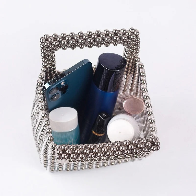 Customized Bead Bags Women Summer Fashion Top-handle Ladies Party Dinner Evening Handmade Exquisite Purses and Handbags