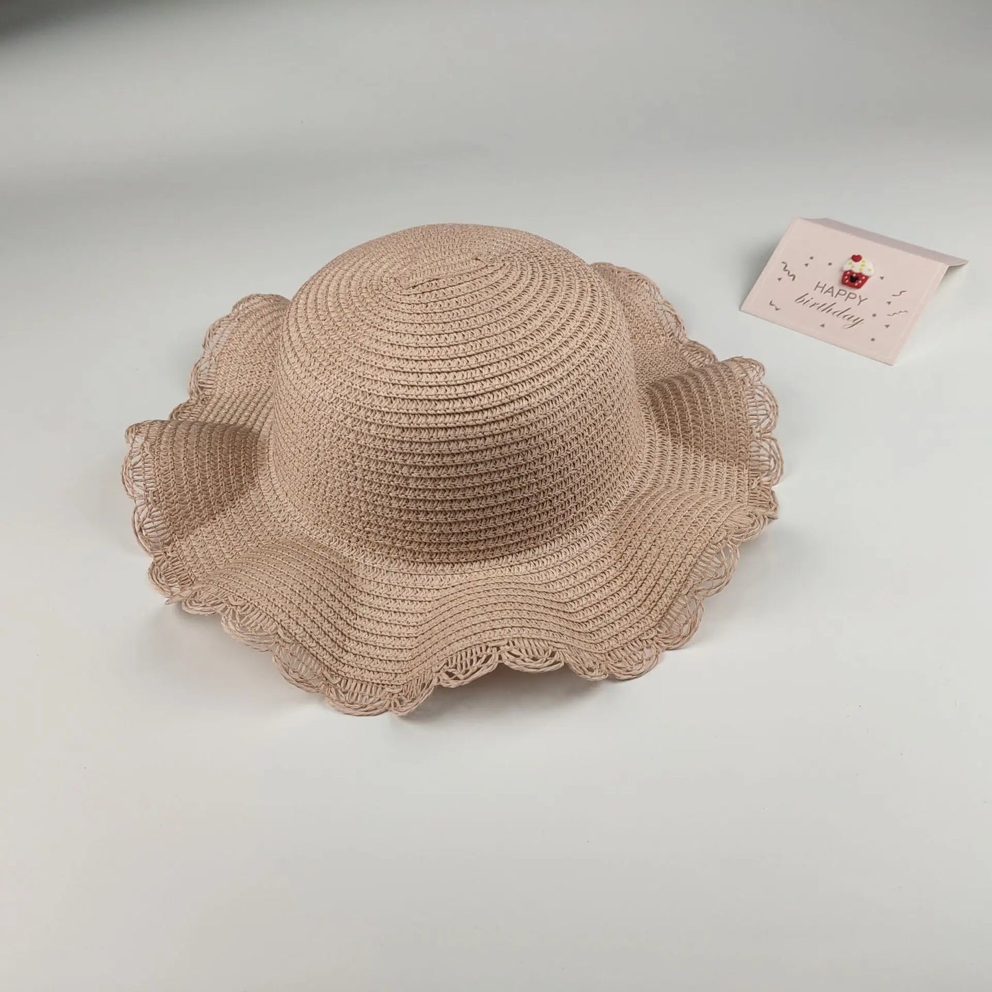 Summer Children's Straw Bag Straw Hat Cute Mini Beach Bag Boys and Girls Shoulder Crossbody Bags Small Sun Hats Kids Coin Purse