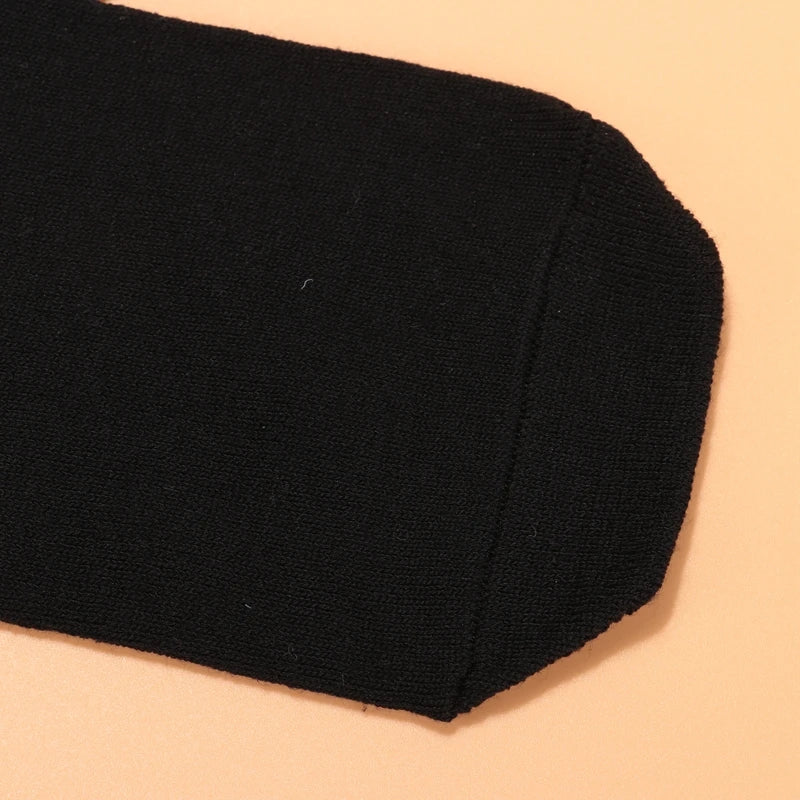 Women's Solid Stockings White Black JK School Student Knee Socks Opaque Over Knee Thigh High Elastic Sexy Stocking