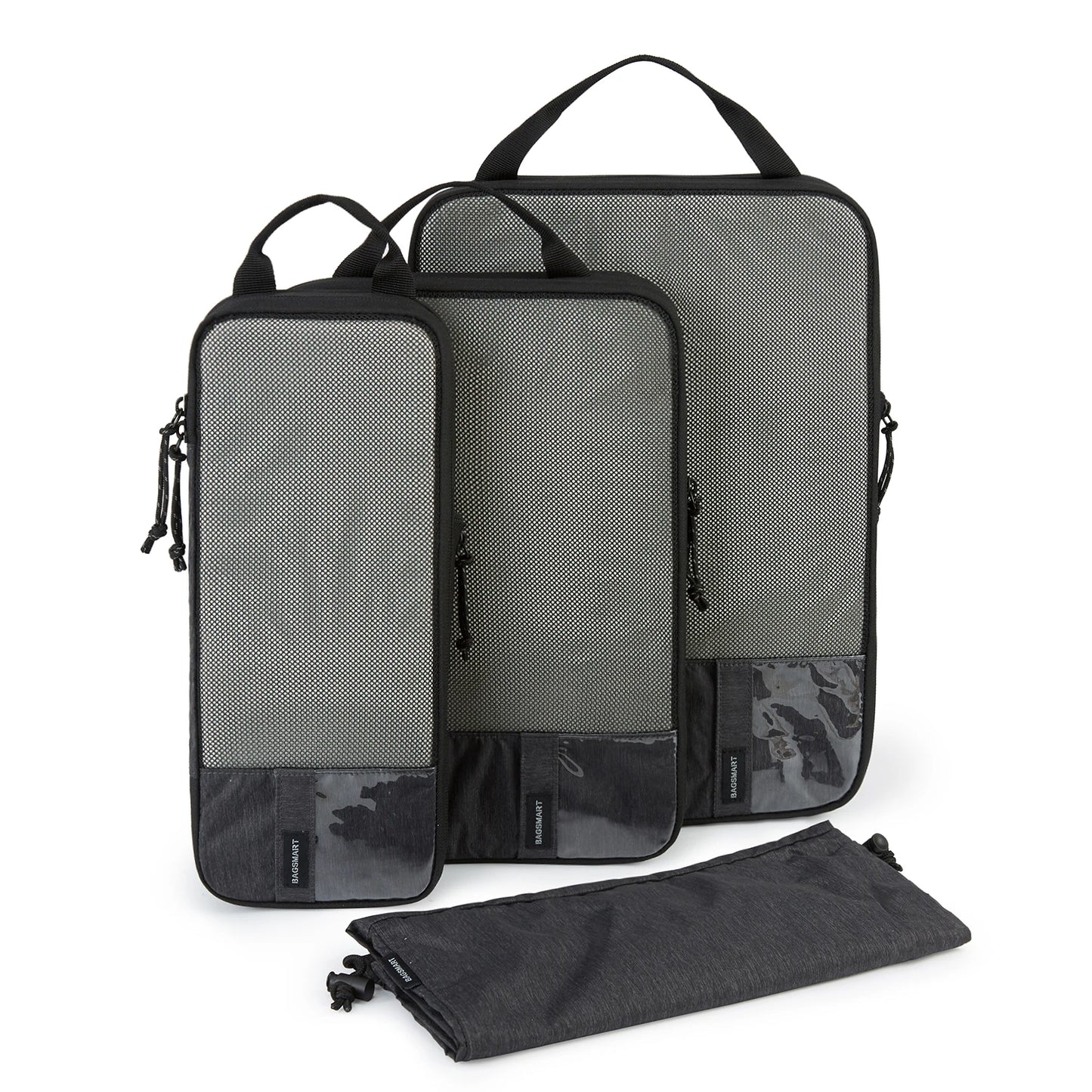2-6 PCS Compression Packing Cubes BAGSMART Men Travel Expandable Luggage Organizer Carry on Luggage Packing Organizers for Women