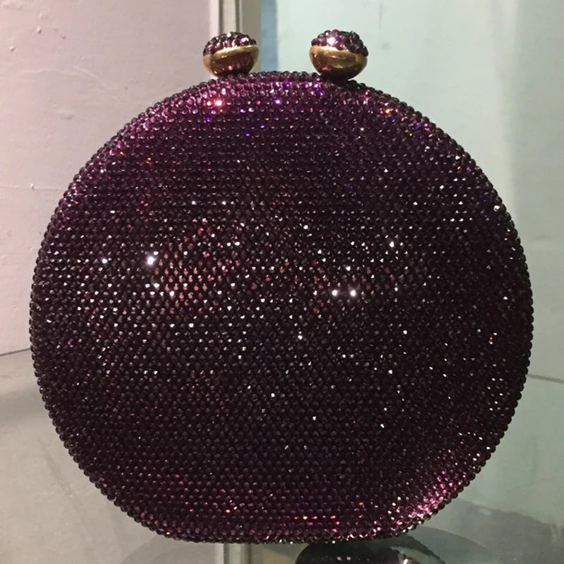 Flower Crystal Evening Bag 16 Colors Women Wedding Purse Diamond Minaudiere Lady Rhinestone Party Handbags Prom Cocktail Purses