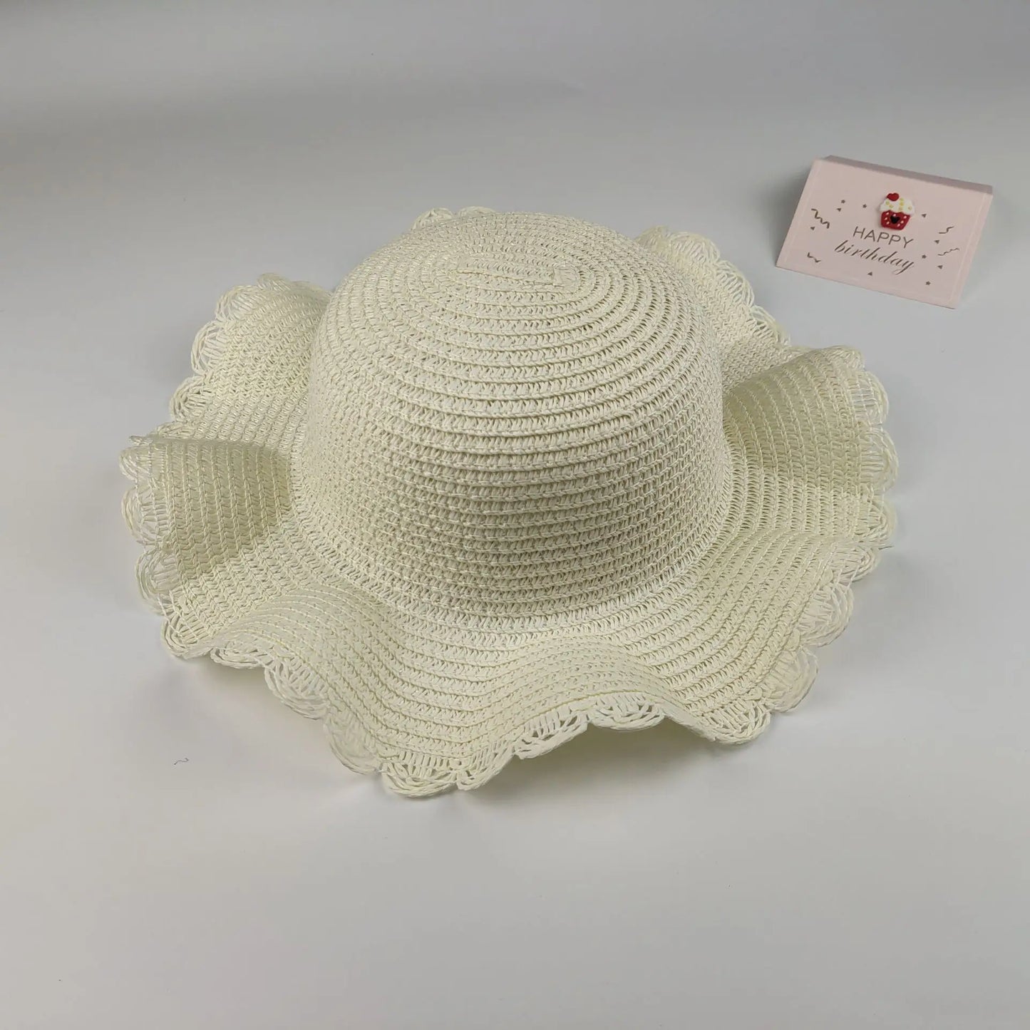 Summer Children's Straw Bag Straw Hat Cute Mini Beach Bag Boys and Girls Shoulder Crossbody Bags Small Sun Hats Kids Coin Purse
