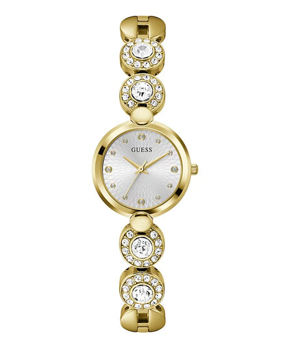 GUESS Women's Analog Gold Tone Stainless Steel Watch, 26 mm