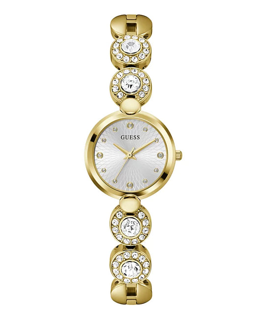 GUESS Women's Analog Gold Tone Stainless Steel Watch, 26 mm