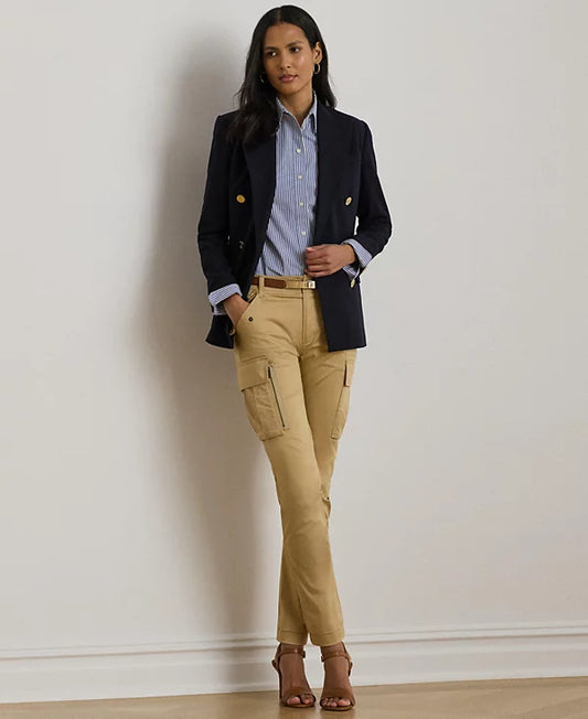 Lauren Ralph Lauren Women's Cotton Sateen Cargo Pant
