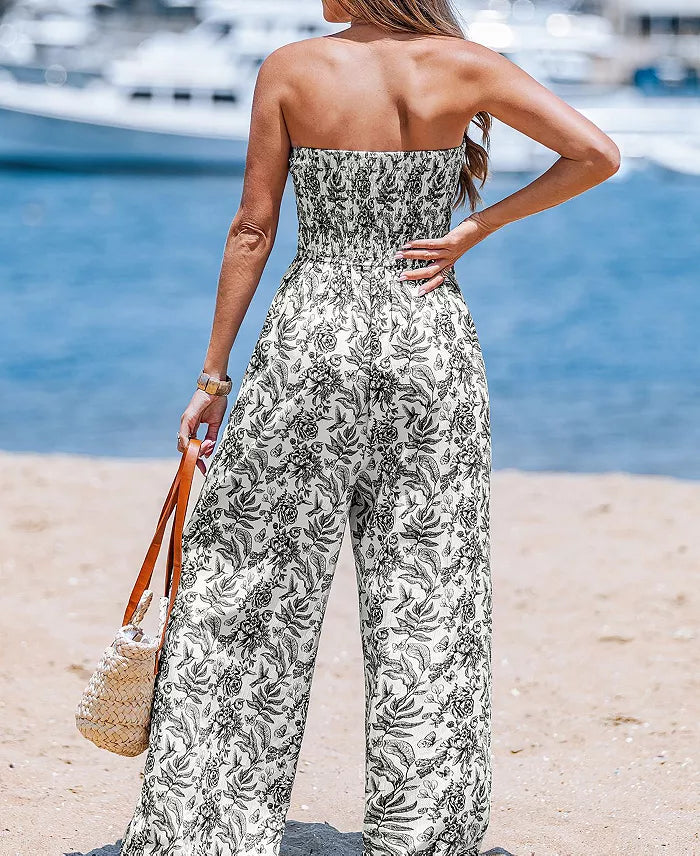 Women's Noir Enchantment Floral Jumpsuit