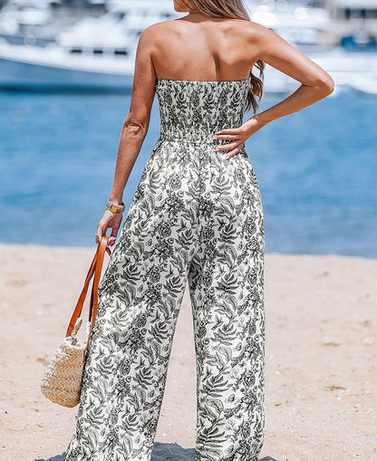 Women's Noir Enchantment Floral Jumpsuit