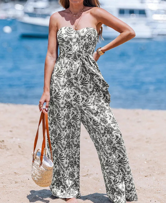 Women's Noir Enchantment Floral Jumpsuit