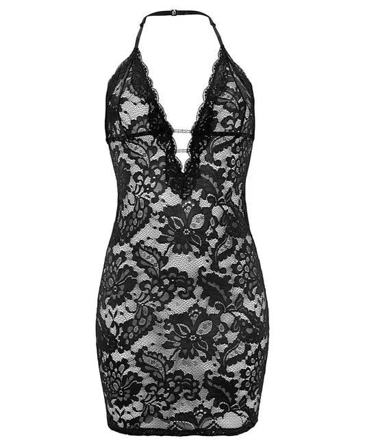 LASCANA Women's Lace Halter Negligee
