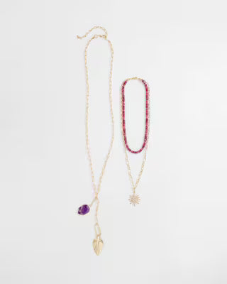Amethyst Convertible Multi-Layer Necklace