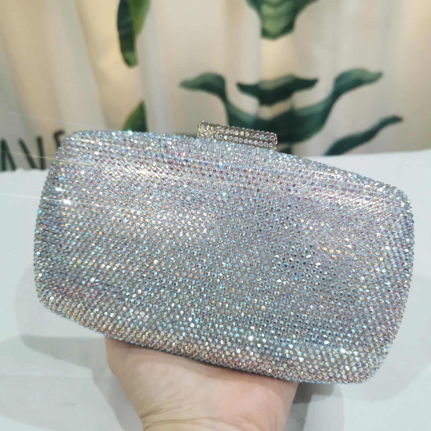 Flower Crystal Evening Bag 16 Colors Women Wedding Purse Diamond Minaudiere Lady Rhinestone Party Handbags Prom Cocktail Purses