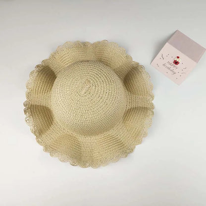 Summer Children's Straw Bag Straw Hat Cute Mini Beach Bag Boys and Girls Shoulder Crossbody Bags Small Sun Hats Kids Coin Purse