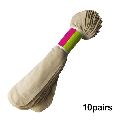 Hot Sale! 5/10 Pairs High Quality Women Velvet Socks Pack Female Summer Thin Silk Transparent Sexy Ankle Nylon Socks Set