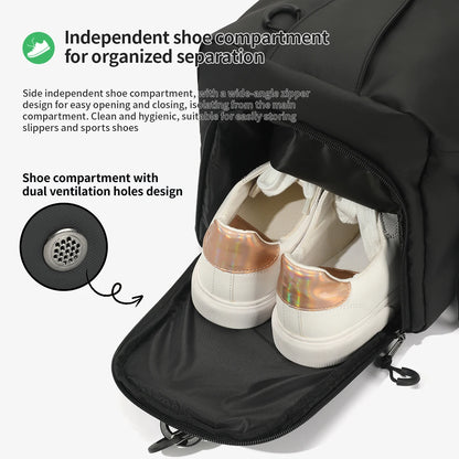 Tigernu Girl Sports Gym Bag FemaleTravel Duffel HandBags Fitness Bag With Shoes Compartment for Women Light Weight Shot Trip Bag