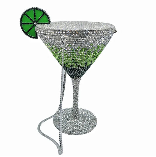 Jewels Martini purse Diamond Evening Purses Crystals Bridal Handbag Dinner Clutches jewelry Purses Rhinestone Party Clutch Bags