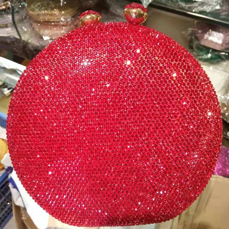Flower Crystal Evening Bag 16 Colors Women Wedding Purse Diamond Minaudiere Lady Rhinestone Party Handbags Prom Cocktail Purses