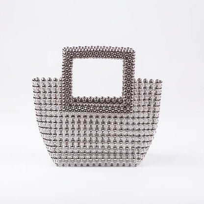 Customized Bead Bags Women Summer Fashion Top-handle Ladies Party Dinner Evening Handmade Exquisite Purses and Handbags